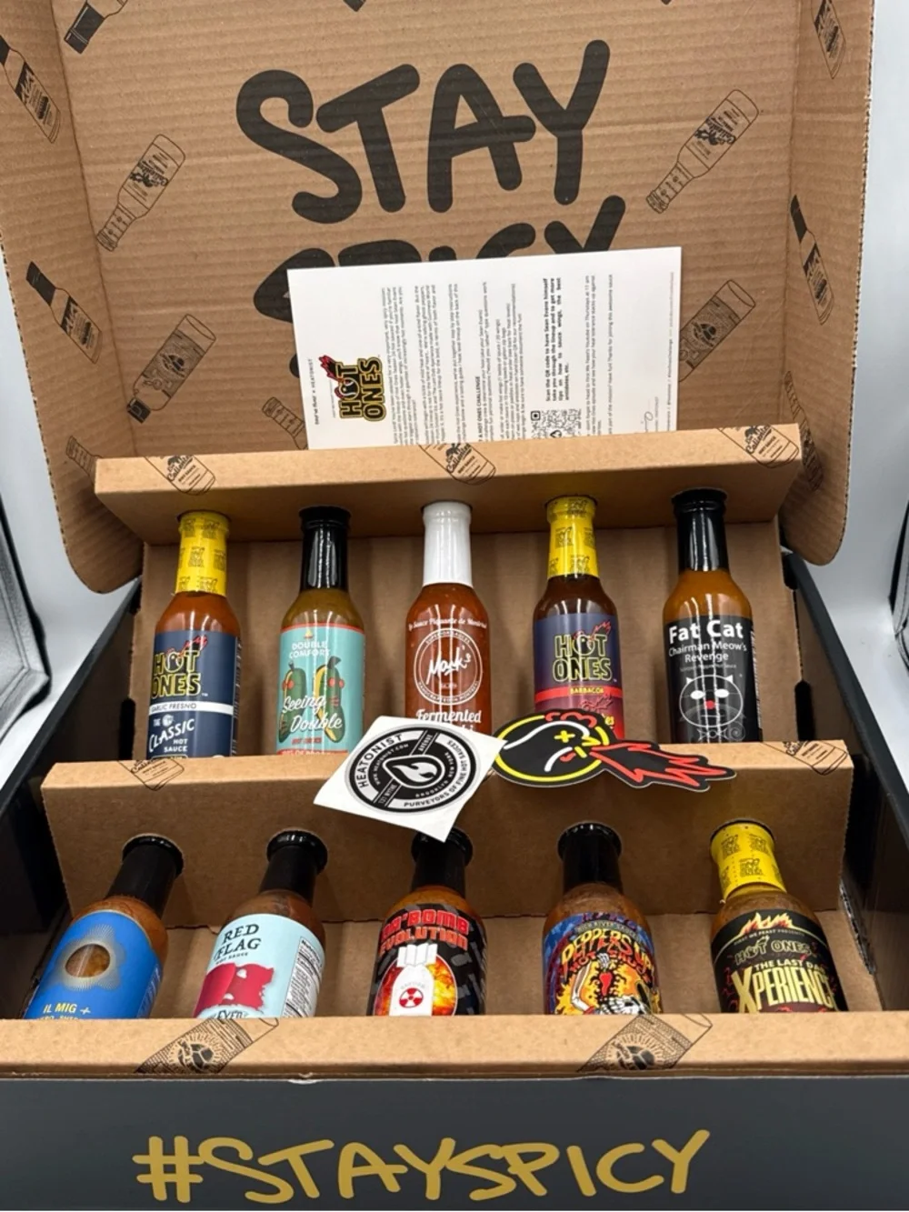 Assorted Hot Sauce Gift Box - Stay Spicy Collection (Mixed Colors)